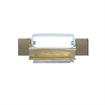 Picture of 1-1/8" Offset 5" L Brass Plated Die Cast Non-Rise Adjustable Edgemount Hinge