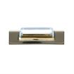 Picture of 1-1/8" Offset 5" L Brass Plated Die Cast Non-Rise Adjustable Edgemount Hinge