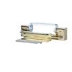 Picture of 1-1/8" Offset 5" L Brass Plated Die Cast Non-Rise Adjustable Edgemount Hinge