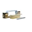 Picture of 1-1/8" Offset 5" L Brass Plated Die Cast Non-Rise Adjustable Edgemount Hinge
