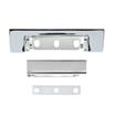 Picture of 1-1/8" Offset 5" L Chrome Plated Die Cast High Temperature Non-Rise Adjustable Edgemount Oven Hinge With Aluminum Adjusting Plate