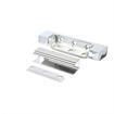 Picture of 1-1/8" Offset 5" L Chrome Plated Die Cast High Temperature Non-Rise Adjustable Edgemount Oven Hinge With Aluminum Adjusting Plate