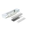 Picture of 1-1/8" Offset 5" L Chrome Plated Die Cast High Temperature Non-Rise Adjustable Edgemount Oven Hinge With Aluminum Adjusting Plate