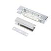 Picture of 1-1/8" Offset 5" L Chrome Plated Die Cast High Temperature Non-Rise Adjustable Edgemount Oven Hinge With Aluminum Adjusting Plate