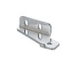 Picture of Chrome Plated Steel Left Hand Horizontal Cartridge Bracket With Vertical Mounting Holes