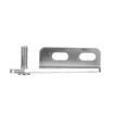 Picture of Chrome Plated Steel Left Hand Horizontal Pivot Bracket With Horizontal Mounting Holes