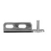 Picture of Chrome Plated Steel Left Hand Horizontal Pivot Bracket With Horizontal Mounting Holes
