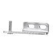 Picture of Chrome Plated Steel Left Hand Horizontal Pivot Bracket With Horizontal Mounting Holes