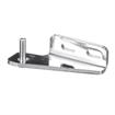 Picture of Chrome Plated Steel Left Hand Horizontal Pivot Bracket With Horizontal Mounting Holes