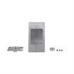Picture of Brushed Aluminum Single Face Pedestal Outlet Box