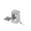 Picture of Brushed Aluminum Double Faced Pedestal Outlet Box