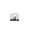 Picture of 3/4" W Zinc Plated Steel Snap-In Shelf Support Clip With 1/2" H Tab For Heavy Duty Square Pilaster