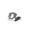 Picture of 3/4" W Zinc Plated Steel Snap-In Shelf Support Clip With 1/2" H Tab For Heavy Duty Square Pilaster