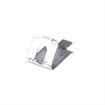 Picture of 3/4" W Zinc Plated Steel Snap-In Shelf Support Clip With 1/2" H Tab For Heavy Duty Square Pilaster