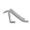 Picture of 3/4" W Stainless Steel Snap-In Shelf Support Clip With 1/2" H Tab For Heavy Duty Square Pilaster
