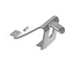 Picture of 3/4" W Stainless Steel Snap-In Shelf Support Clip With 1/2" H Tab For Heavy Duty Square Pilaster