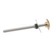 Picture of Stainless Steel Surface Mount Inside Safety Release With Brass Knob For 6" Door Thickness