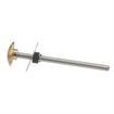Picture of Stainless Steel Surface Mount Inside Safety Release With Brass Knob For 6" Door Thickness