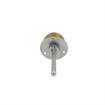 Picture of Stainless Steel Surface Mount Inside Safety Release With Brass Knob For 6" Door Thickness