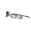 Picture of 3/4 to 1-5/8" Offset Polished Chrome Heavy Duty Walk-In Cooler Door Safety Latch with Strike