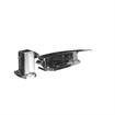Picture of 3/4 to 1-5/8" Offset Polished Chrome Heavy Duty Walk-In Cooler Door Safety Latch with Strike