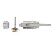 Picture of 1/8 to 3/8" Offset Stainless Steel Heavy Duty Walk-In Cooler Door Safety Latch with Lock, Strike, Gaskets and Inside Release