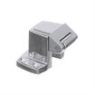 Picture of -1/8" To 3/8" Polished Chrome Adustable Strike For W38 Series Walk-In Cooler Door Safety Latch
