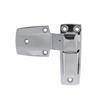 Picture of Flush Offset Polished Chrome Cam-Rise Lift-Off Walk-In Door Hinge With Short Strap