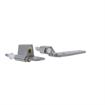 Picture of Flush Offset Satin Chrome Cam-Rise Walk-In Door Hinge With Spring Assist