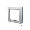 Picture of 14" H x 14" W x 4" D Brushed Aluminum 120V 84W Heated View Port