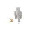 Picture of Heavy-Duty Satin Stainless Steel Walk-In Cooler Door Safety Latch Body With Cylinder Lock Only - Less Strike