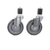 Picture of Caster Kit, Medium Duty 1-5/8" Expanding Stem Caster With 5" Gray Polyurethane Wheel, 2 Brake And 2 Non-Brake In Retail Box