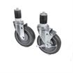 Picture of Caster Kit, Medium Duty 1-5/8" Expanding Stem Caster With 5" Gray Polyurethane Wheel, 2 Brake And 2 Non-Brake In Retail Box