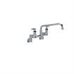 Picture of Encore® 8" OC. Brass Chrome Plated Wall Mount Faucet 2-1/2" Offset Supply Inlets 12" Spout