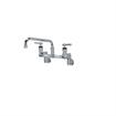 Picture of Encore® 8" OC. Brass Chrome Plated Wall Mount Faucet 2-1/2" Offset Supply Inlets 12" Spout