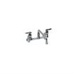Picture of Encore® 8" OC. Brass Chrome Plated Wall Mount Faucet 2-1/2" Offset Supply Inlets 12" Spout