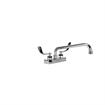 Picture of Encore 4" OC Deck Mount Faucet Ceramic Valves with 12" Swivel Spout with 4" Wrist Blade Handles