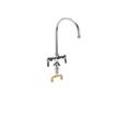 Picture of Encore® Brass Chrome Plated Double Pantry Faucet with 8" Rigid Gooseneck Spout
