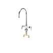 Picture of Encore® Brass Chrome Plated Double Pantry Faucet with 8" Rigid Gooseneck Spout