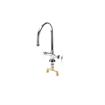 Picture of Encore® Brass Chrome Plated Double Pantry Faucet with 8" Rigid Gooseneck Spout