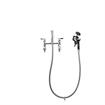 Picture of Encore®  8" OC Brass Chrome Plated Deck Mount Utility Spray Assembly Ceramic Valves with 72" Hose