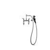 Picture of Encore®  8" OC Brass Chrome Plated Deck Mount Utility Spray Assembly Ceramic Valves with 72" Hose