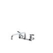 Picture of Encore® 8" OC. Brass Chrome Plated Wall Mount Faucet with 14" Swivel Spout, Retail Packaging