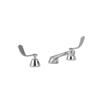 Picture of Encore® Adjustable Widespread Deck Mount Faucet Ceramic Valves with 5" Cast Spout and 4" Wrist Blade Handles
