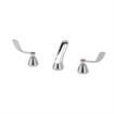 Picture of Encore® Adjustable Widespread Deck Mount Faucet Ceramic Valves with 5" Cast Spout and 4" Wrist Blade Handles