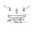Picture of Encore® Adjustable Widespread Deck Mount Faucet Ceramic Valves with 5" Cast Spout and 4" Wrist Blade Handles