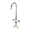 Picture of Encore® Brass Chrome Plated Double Pantry Faucet with 8" Swivel Gooseneck Spout and Lever Handles, Retail Packaging