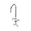 Picture of Encore® Brass Chrome Plated Double Pantry Faucet with 8" Swivel Gooseneck Spout and Lever Handles, Retail Packaging