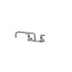 Picture of Encore® 8" OC. Brass Chrome Plated Wall Mount Faucet Ceramic Valves with 16" Swivel Spout, Retail Packaging
