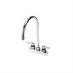 Picture of Encore 4" OC Deck Mount Faucet with 8-1/2" Swivel Gooseneck Spout, Lever Handles, Retail Packaging